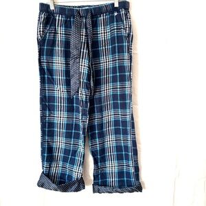 Aerie Blue Plaid Pajama Pants SZ S Worn 1X